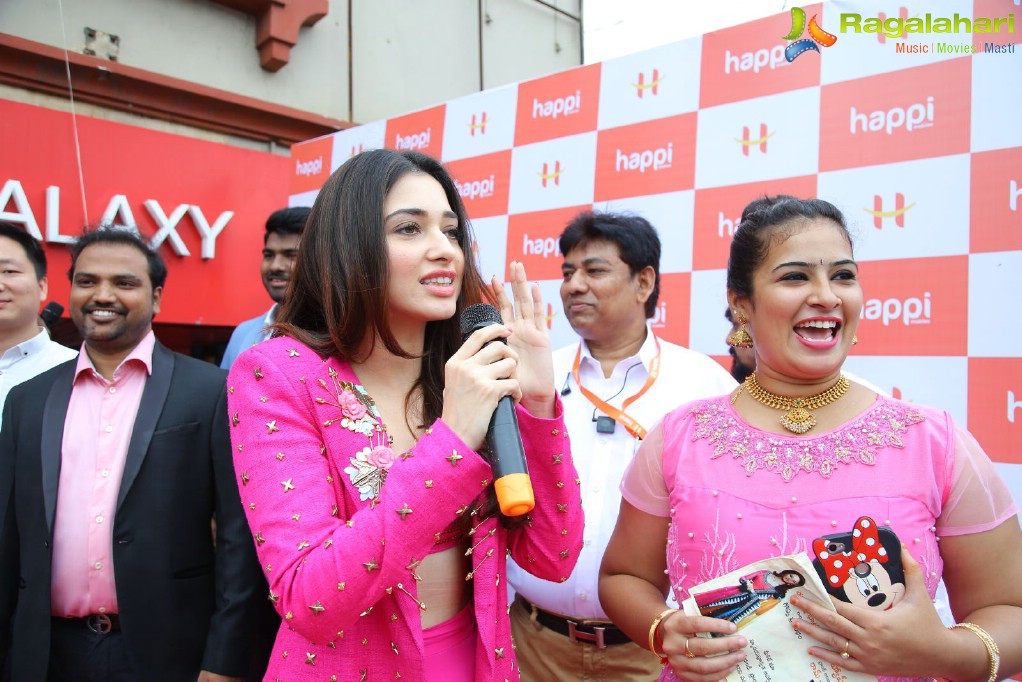 Tamannaah Bhatia launches Happi Mobiles at Bhimavaram