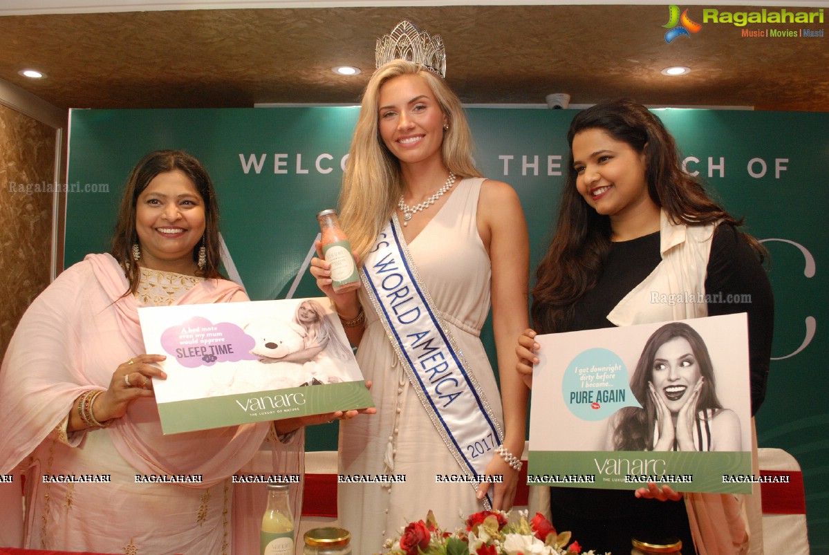 Miss World USA 2017 Clarissa Bowers launches Vanarc