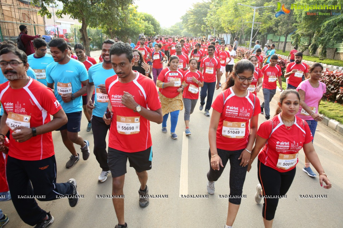 Airtel Hyderabad Marathon 2019 5K RUN, 5K CXO RUN & Costume Run at Hitex Exhibition Centre