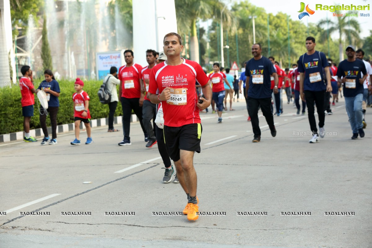 Airtel Hyderabad Marathon 2019 5K RUN, 5K CXO RUN & Costume Run at Hitex Exhibition Centre