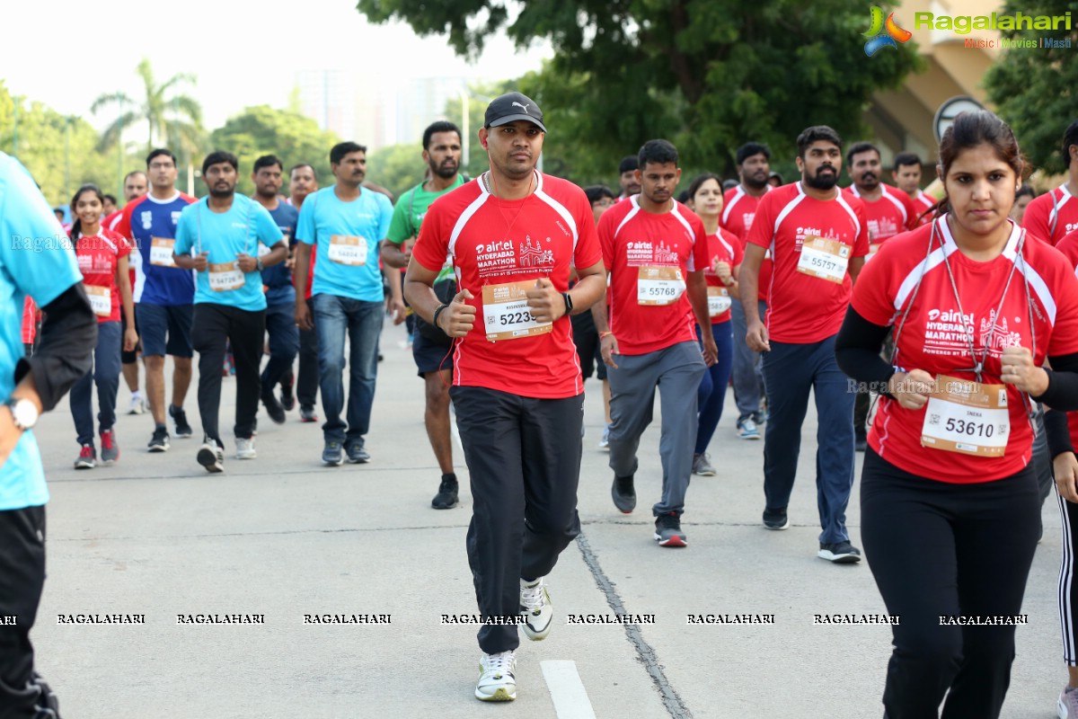 Airtel Hyderabad Marathon 2019 5K RUN, 5K CXO RUN & Costume Run at Hitex Exhibition Centre