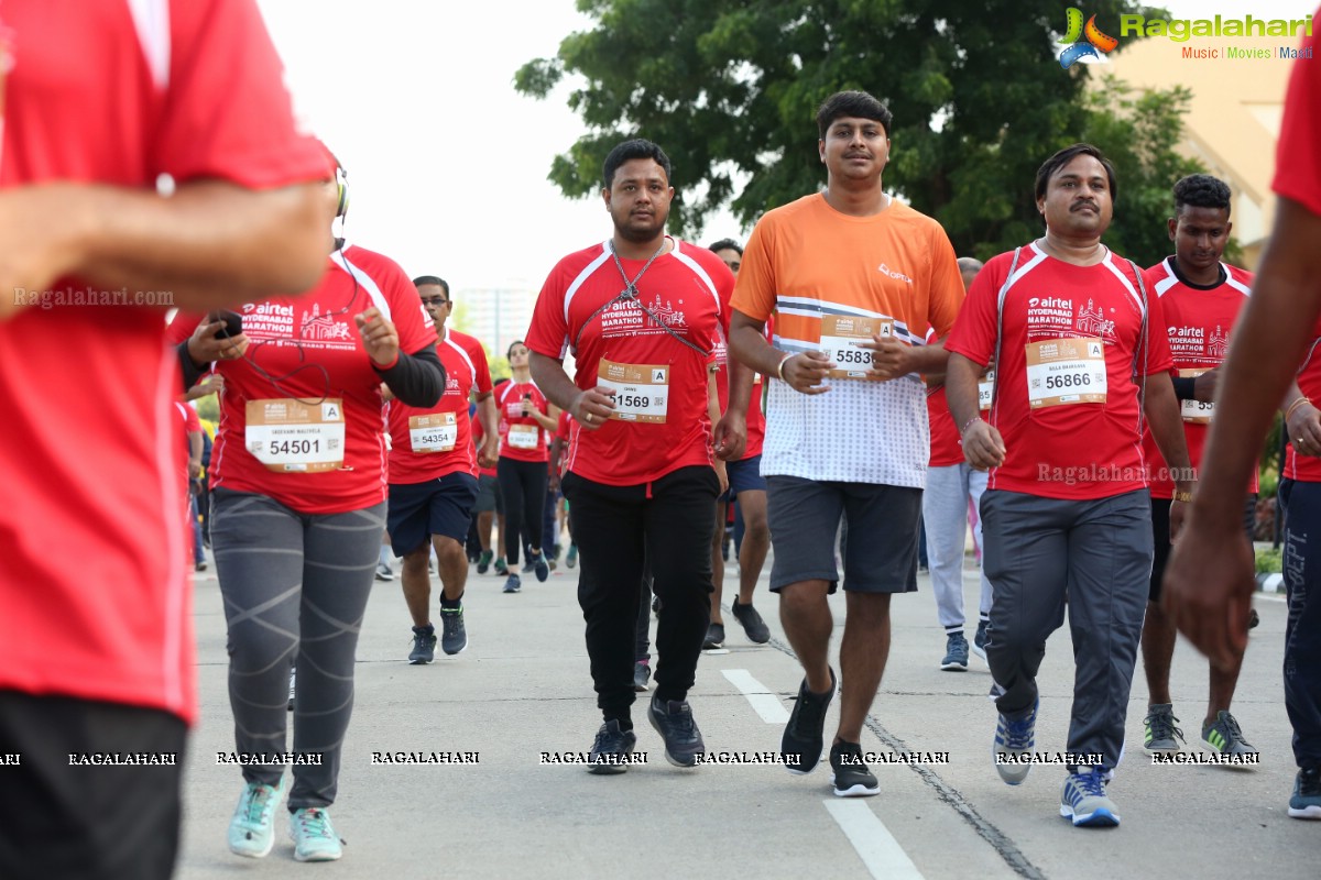 Airtel Hyderabad Marathon 2019 5K RUN, 5K CXO RUN & Costume Run at Hitex Exhibition Centre