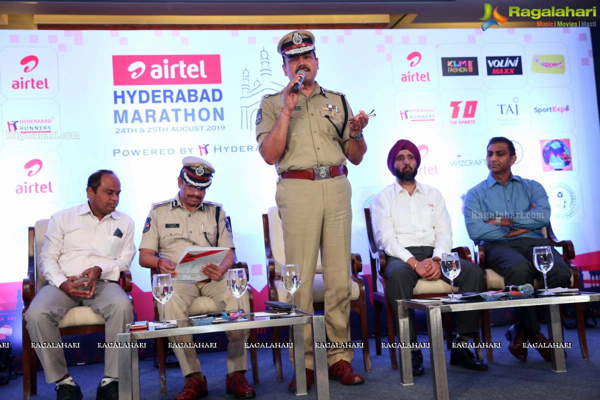 Airtel Hyderabad Marathon 2019 Press Meet at Taj Krishna 