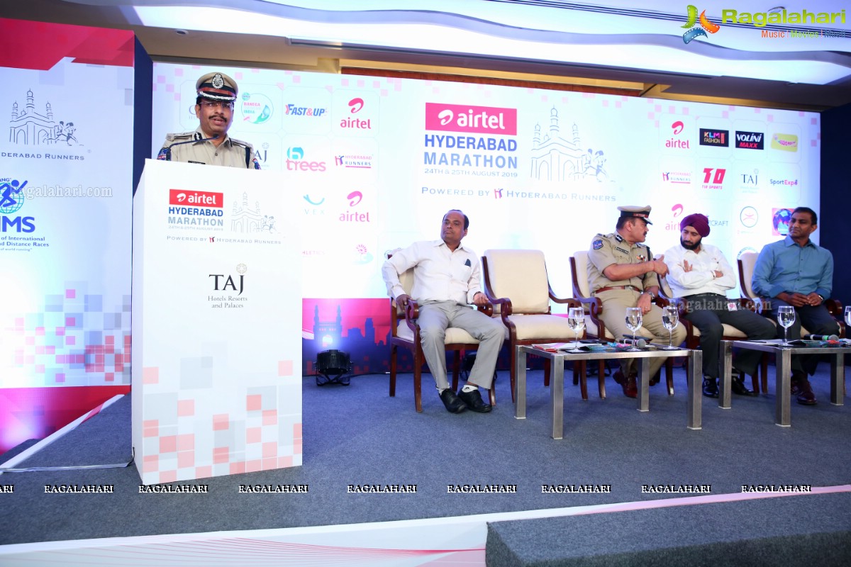 Airtel Hyderabad Marathon 2019 Press Meet at Taj Krishna 