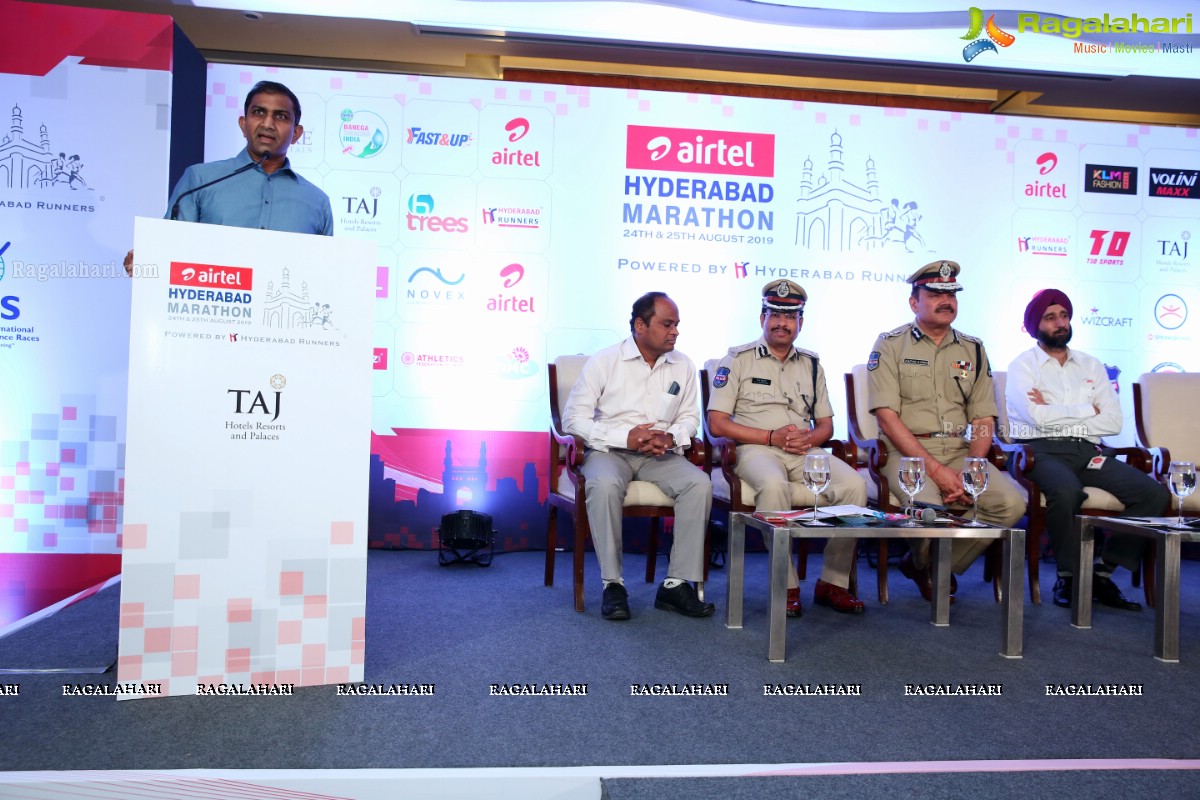Airtel Hyderabad Marathon 2019 Press Meet at Taj Krishna 