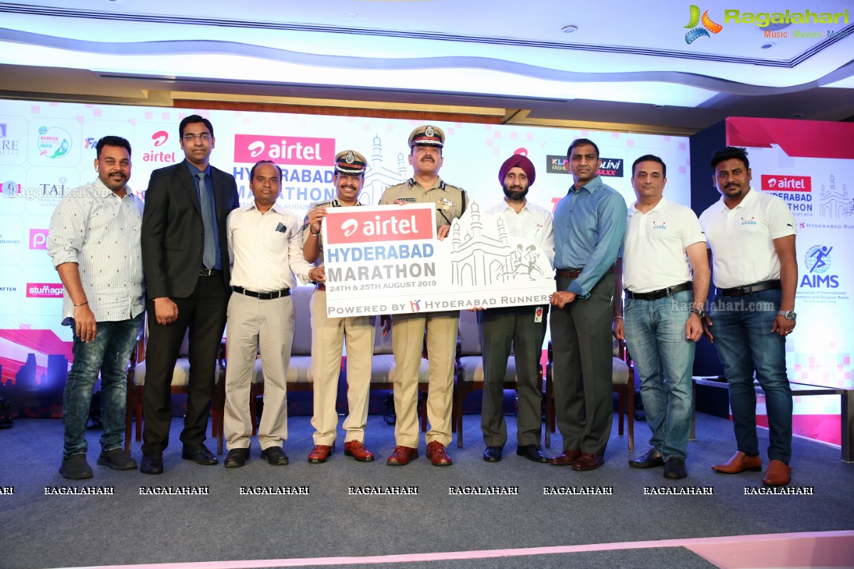 Airtel Hyderabad Marathon 2019 Press Meet at Taj Krishna 