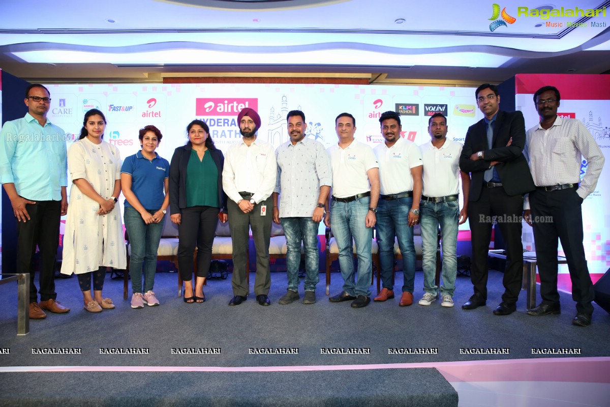 Airtel Hyderabad Marathon 2019 Press Meet at Taj Krishna 