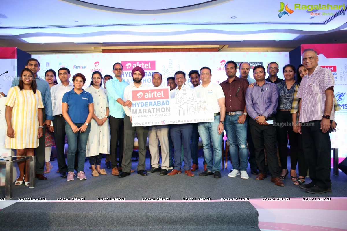 Airtel Hyderabad Marathon 2019 Press Meet at Taj Krishna 