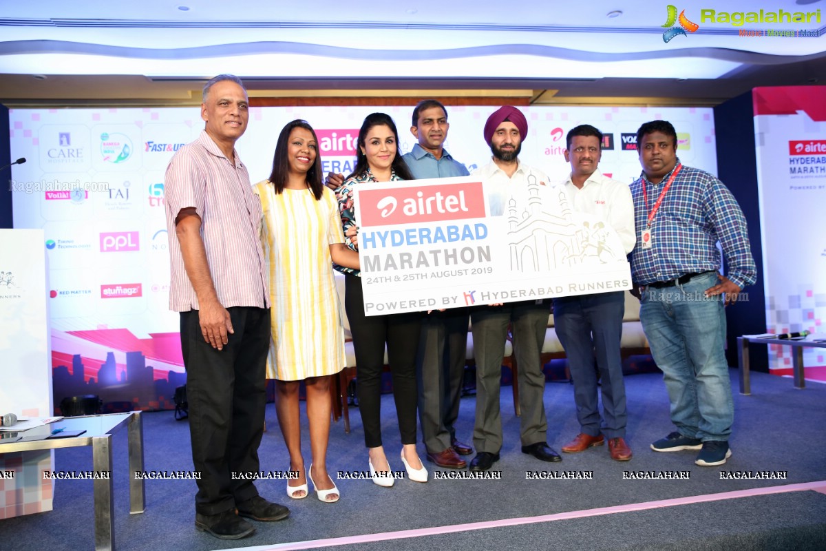 Airtel Hyderabad Marathon 2019 Press Meet at Taj Krishna 