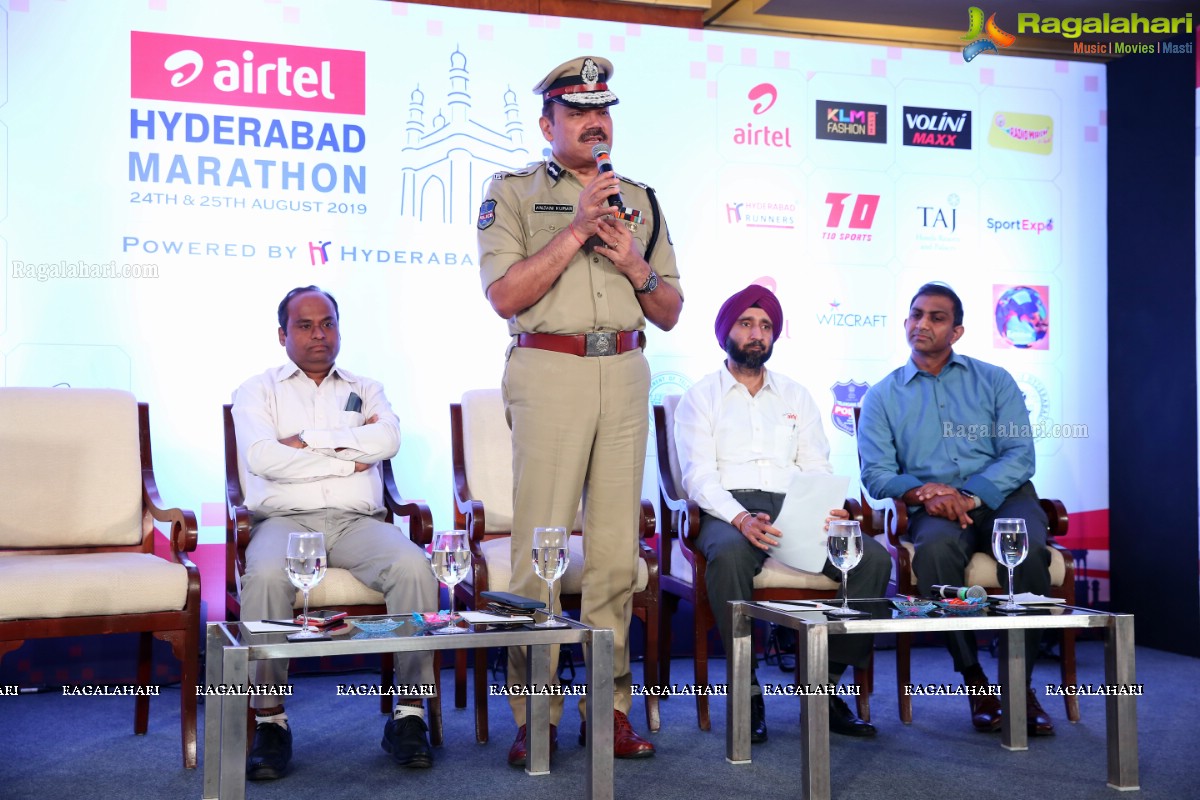 Airtel Hyderabad Marathon 2019 Press Meet at Taj Krishna 