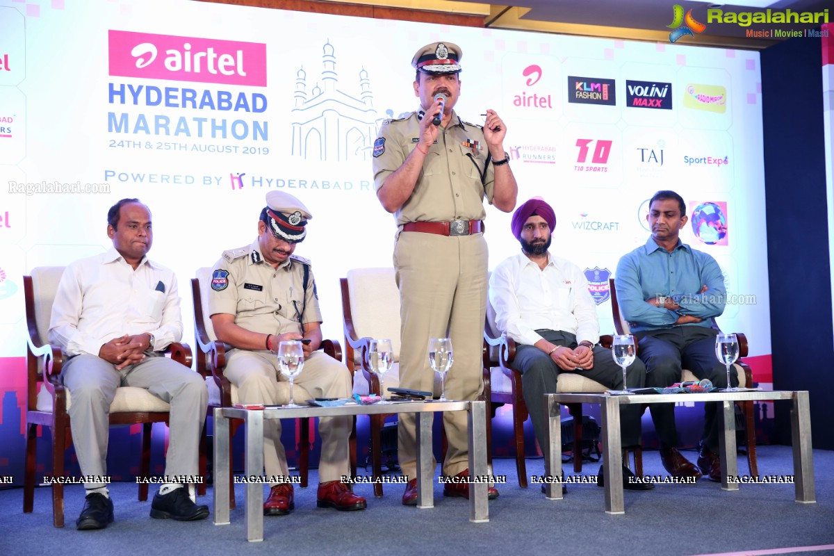 Airtel Hyderabad Marathon 2019 Press Meet at Taj Krishna 