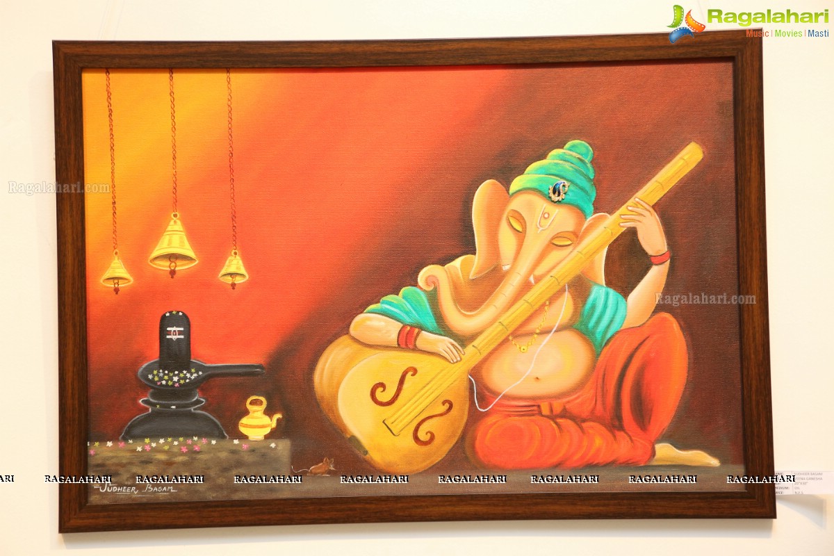 108 Lord Ganesha Paintings Exhibition at State Gallery of Art