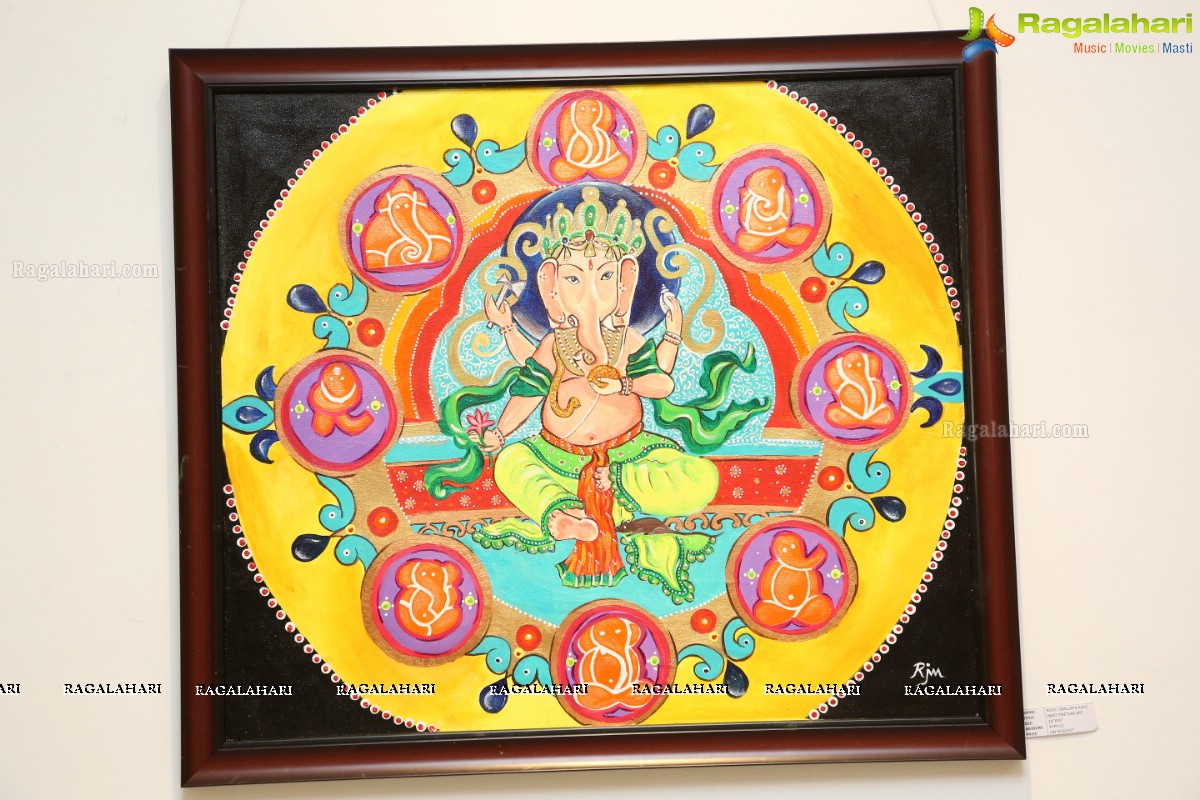 108 Lord Ganesha Paintings Exhibition at State Gallery of Art