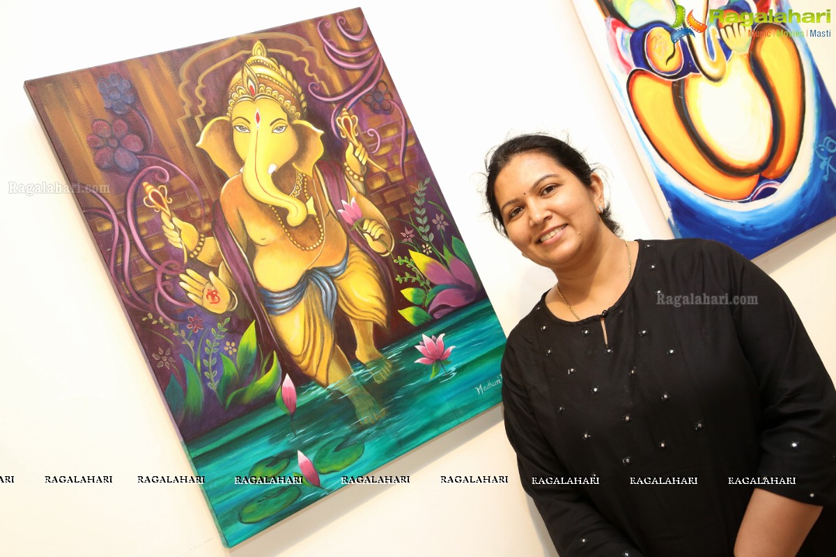 108 Lord Ganesha Paintings Exhibition at State Gallery of Art