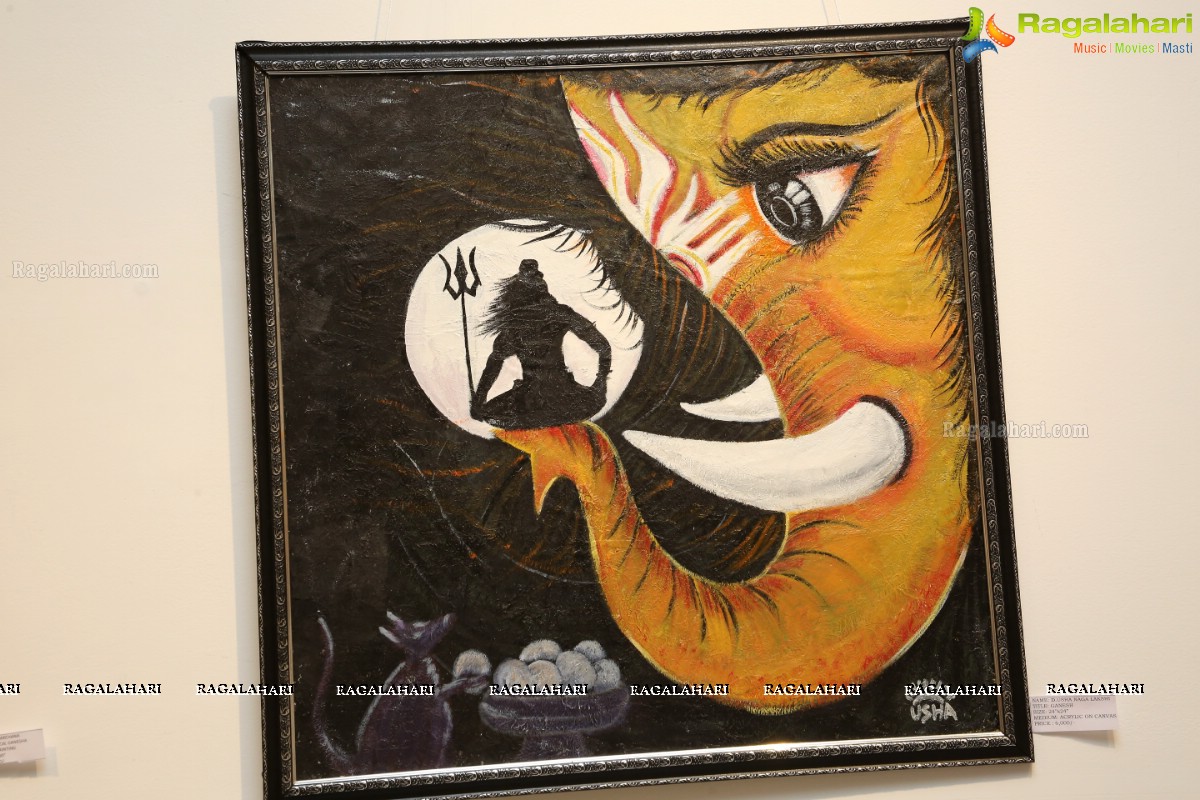 108 Lord Ganesha Paintings Exhibition at State Gallery of Art