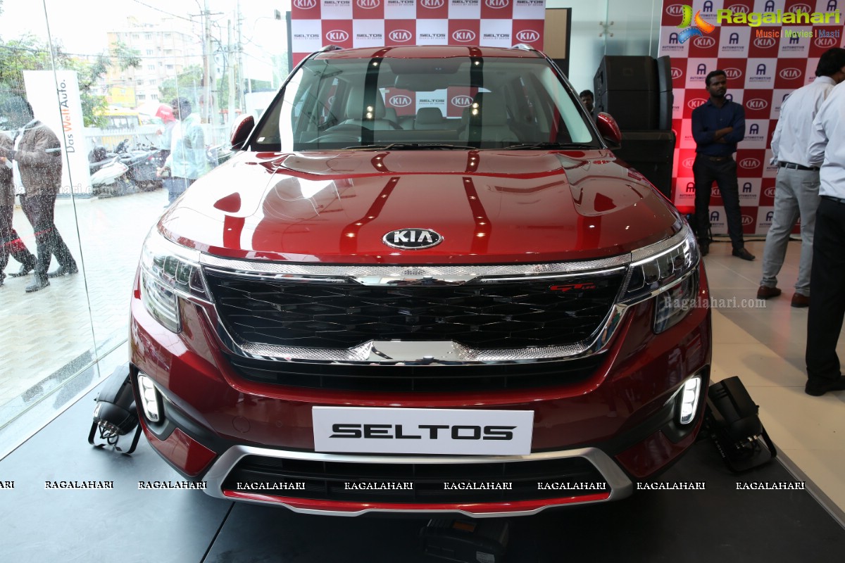 Kia Seltos Unveiled at Automotive Kia, Hyderabad