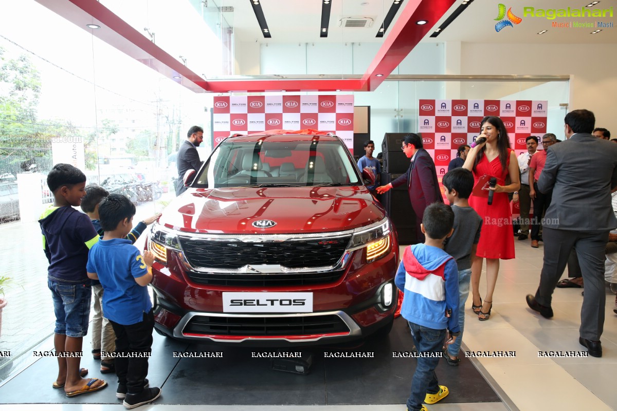 Kia Seltos Unveiled at Automotive Kia, Hyderabad