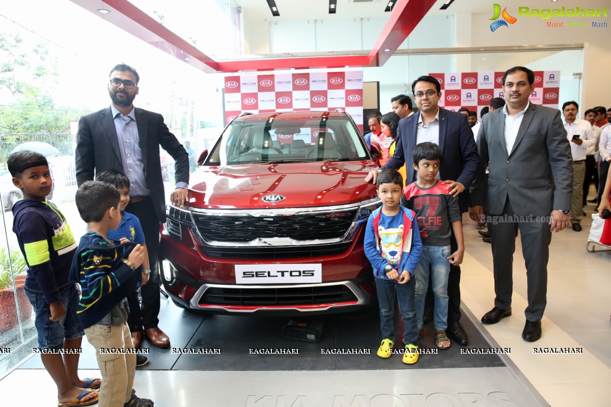 Kia Seltos Unveiled at Automotive Kia, Hyderabad