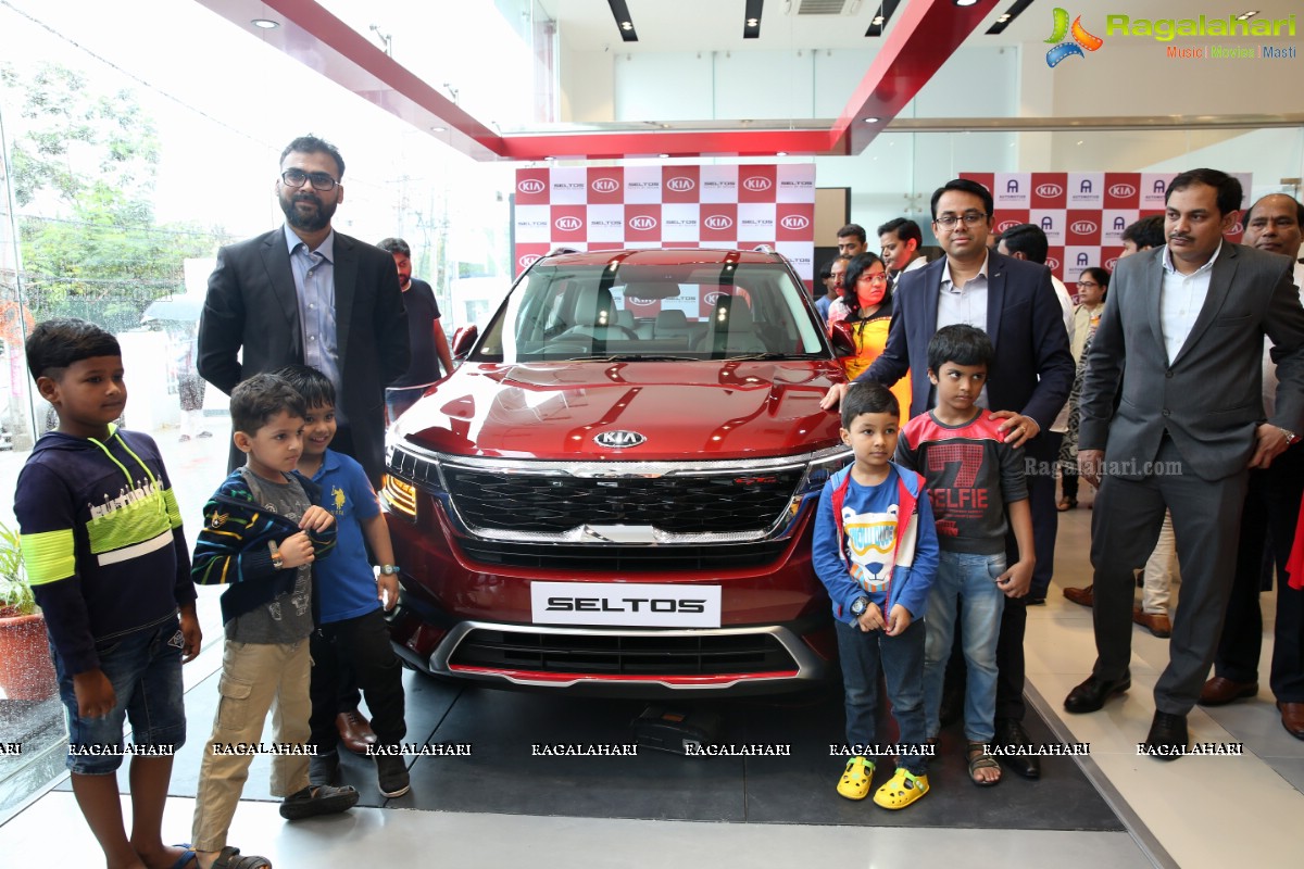 Kia Seltos Unveiled at Automotive Kia, Hyderabad