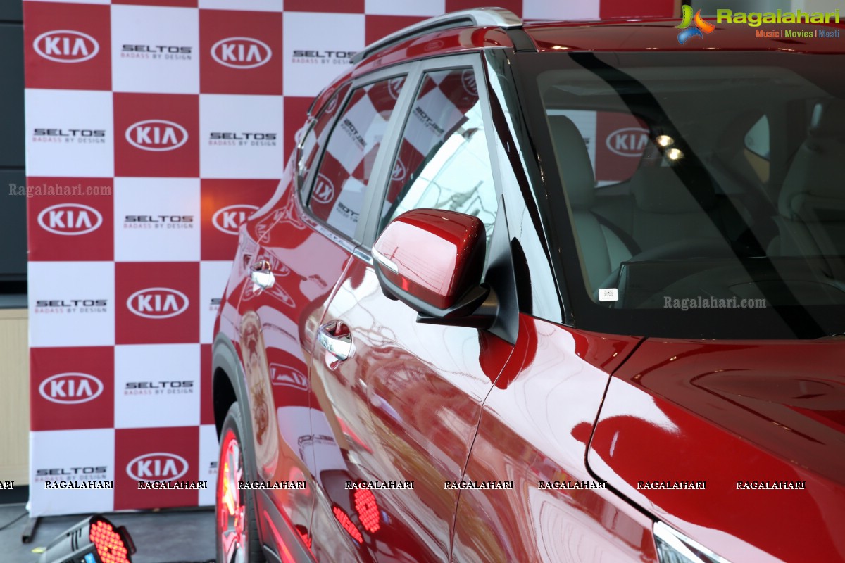 Kia Seltos Unveiled at Automotive Kia, Hyderabad