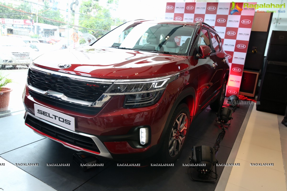 Kia Seltos Unveiled at Automotive Kia, Hyderabad