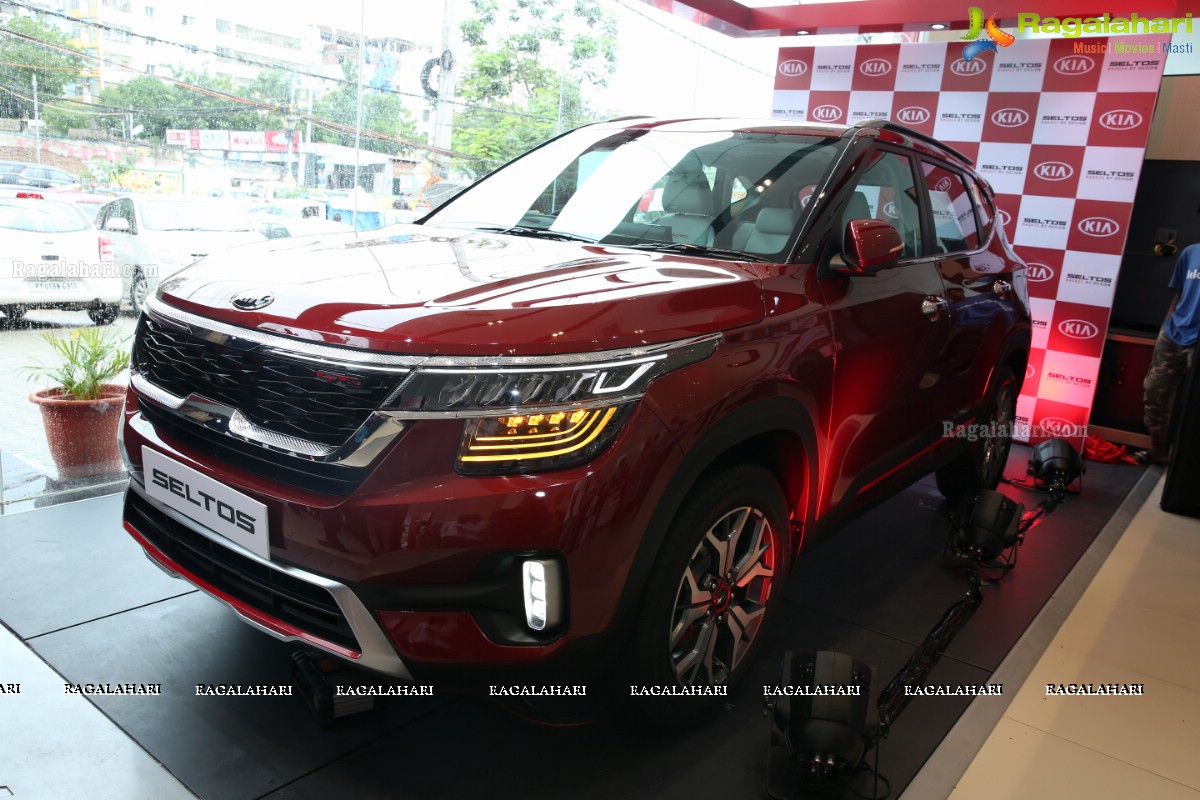 Kia Seltos Unveiled at Automotive Kia, Hyderabad