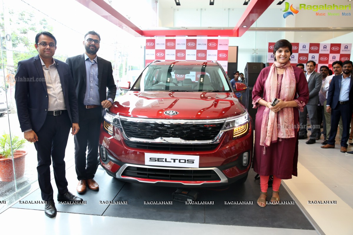 Kia Seltos Unveiled at Automotive Kia, Hyderabad