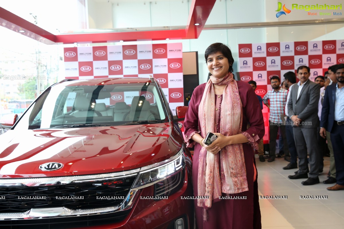 Kia Seltos Unveiled at Automotive Kia, Hyderabad