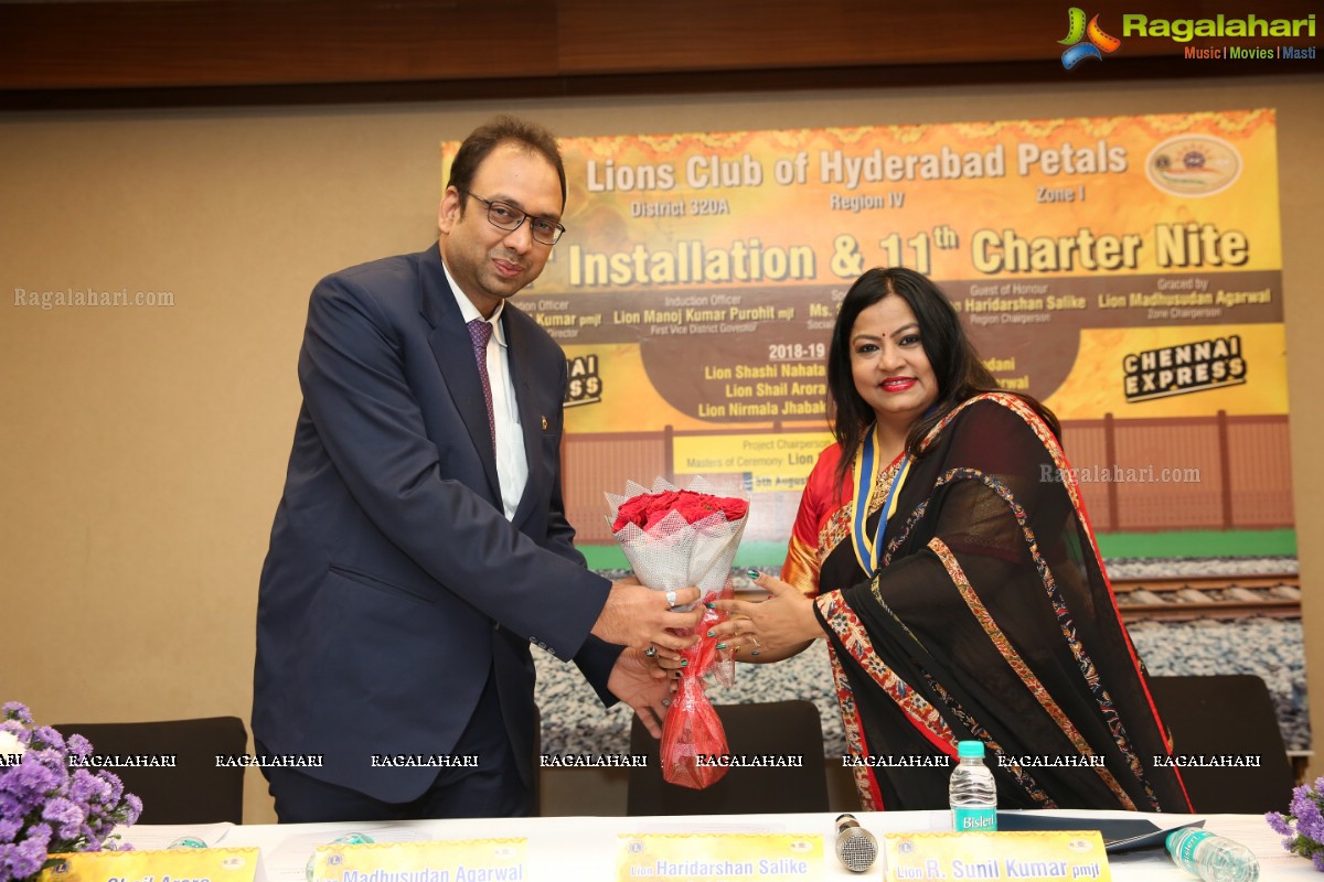 Lions Club of Hyderabad Petals 12th Installation & 11th Charter Night at Hyatt Place - Theme: Chennai Express