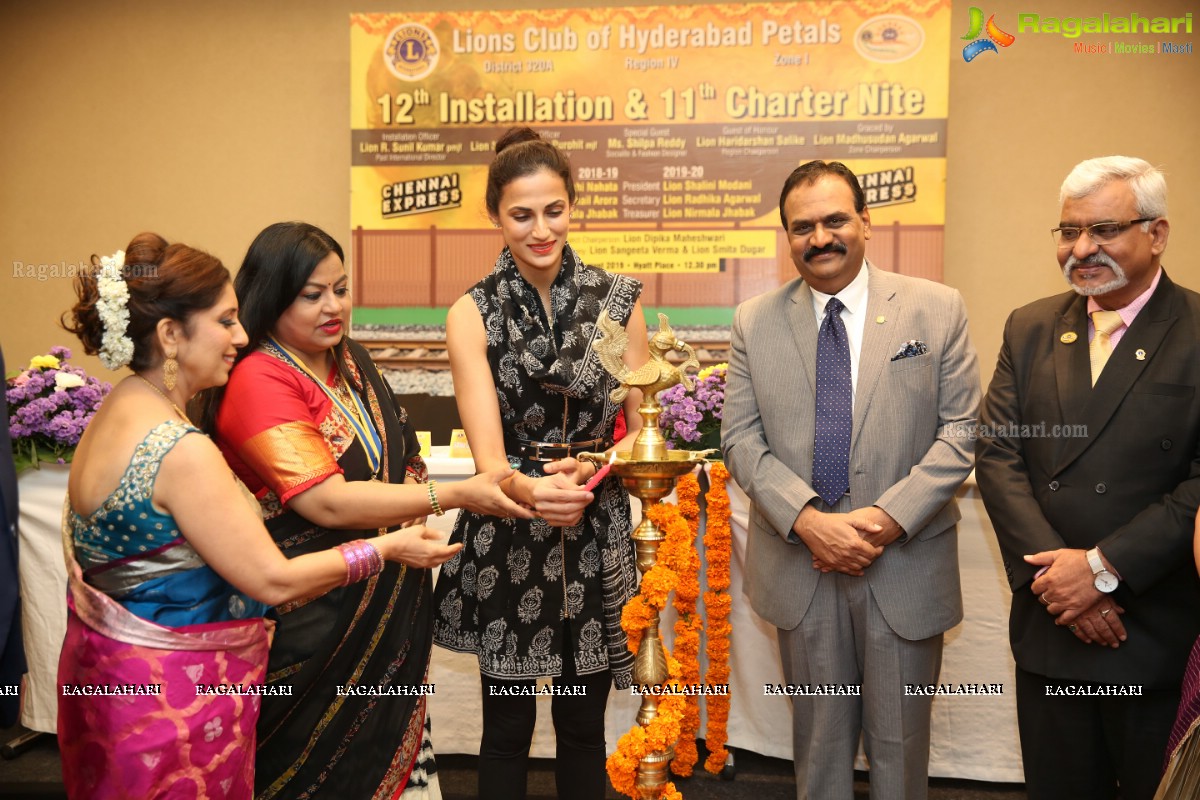 Lions Club of Hyderabad Petals 12th Installation & 11th Charter Night at Hyatt Place - Theme: Chennai Express