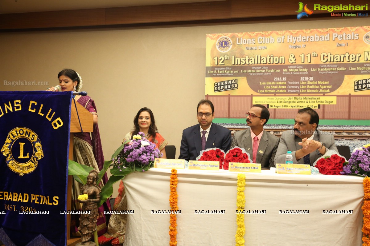 Lions Club of Hyderabad Petals 12th Installation & 11th Charter Night at Hyatt Place - Theme: Chennai Express