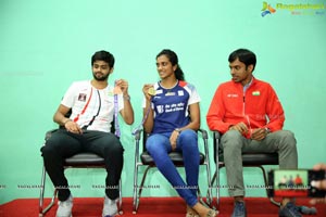 Badminton Stars PV Singhu & Sai Praneeth's Meet & Greet