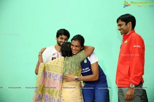 Badminton Stars PV Singhu & Sai Praneeth's Meet & Greet