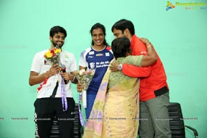 Badminton Stars PV Singhu & Sai Praneeth's Meet & Greet