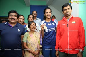 Badminton Stars PV Singhu & Sai Praneeth's Meet & Greet