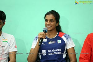 Badminton Stars PV Singhu & Sai Praneeth's Meet & Greet