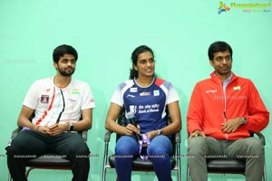 Badminton Stars PV Singhu & Sai Praneeth's Meet & Greet