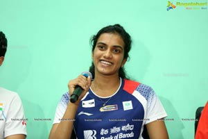 Badminton Stars PV Singhu & Sai Praneeth's Meet & Greet