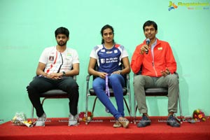 Badminton Stars PV Singhu & Sai Praneeth's Meet & Greet