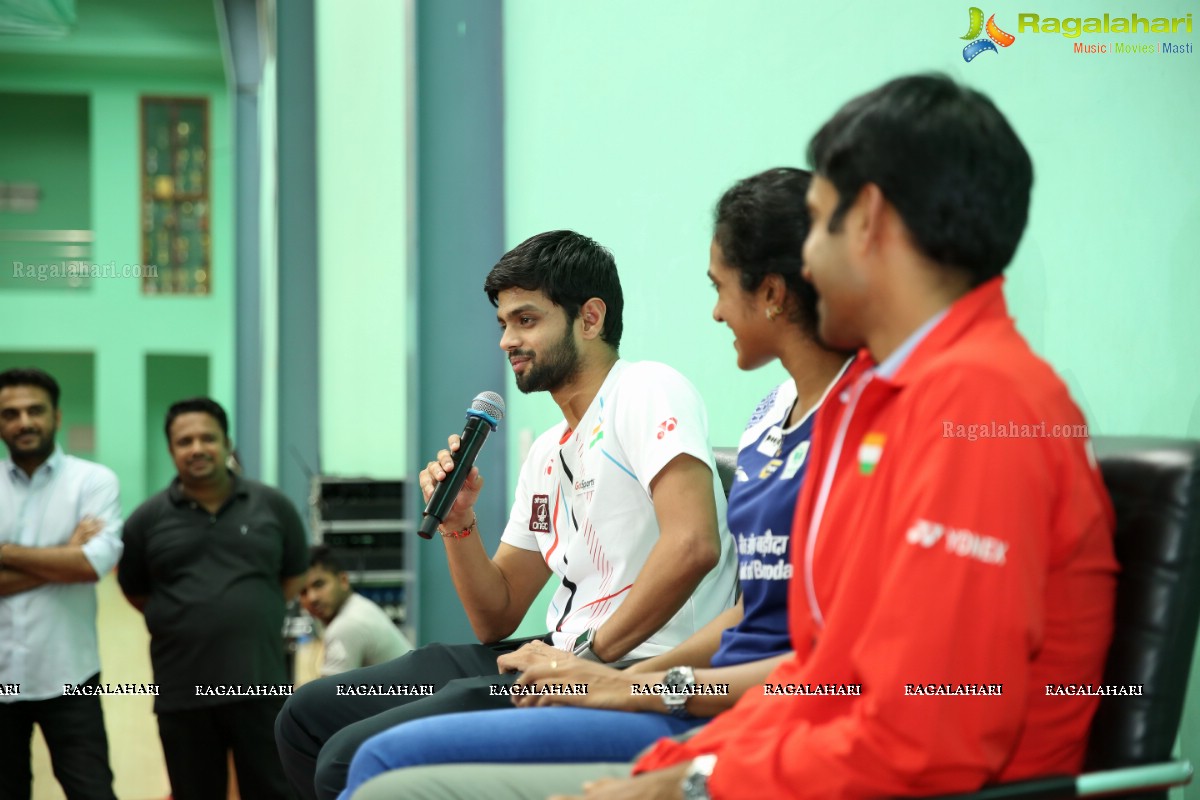 Pullela Gopichand Badminton Foundation Press Meet to Meet & Greet the Badminton Stars