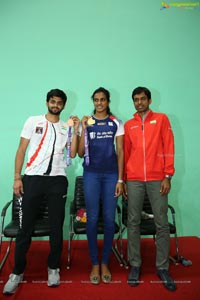 Badminton Stars PV Singhu & Sai Praneeth's Meet & Greet