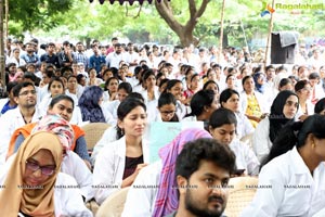 Dr Rajasekhar at Dharna Chowk to Support Jr Doctors