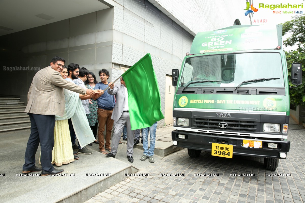 Ramky Big Green Ganesha 2019 Launch & Paper Collection Drive Vehicle Flag Off at 92.7 Big FM