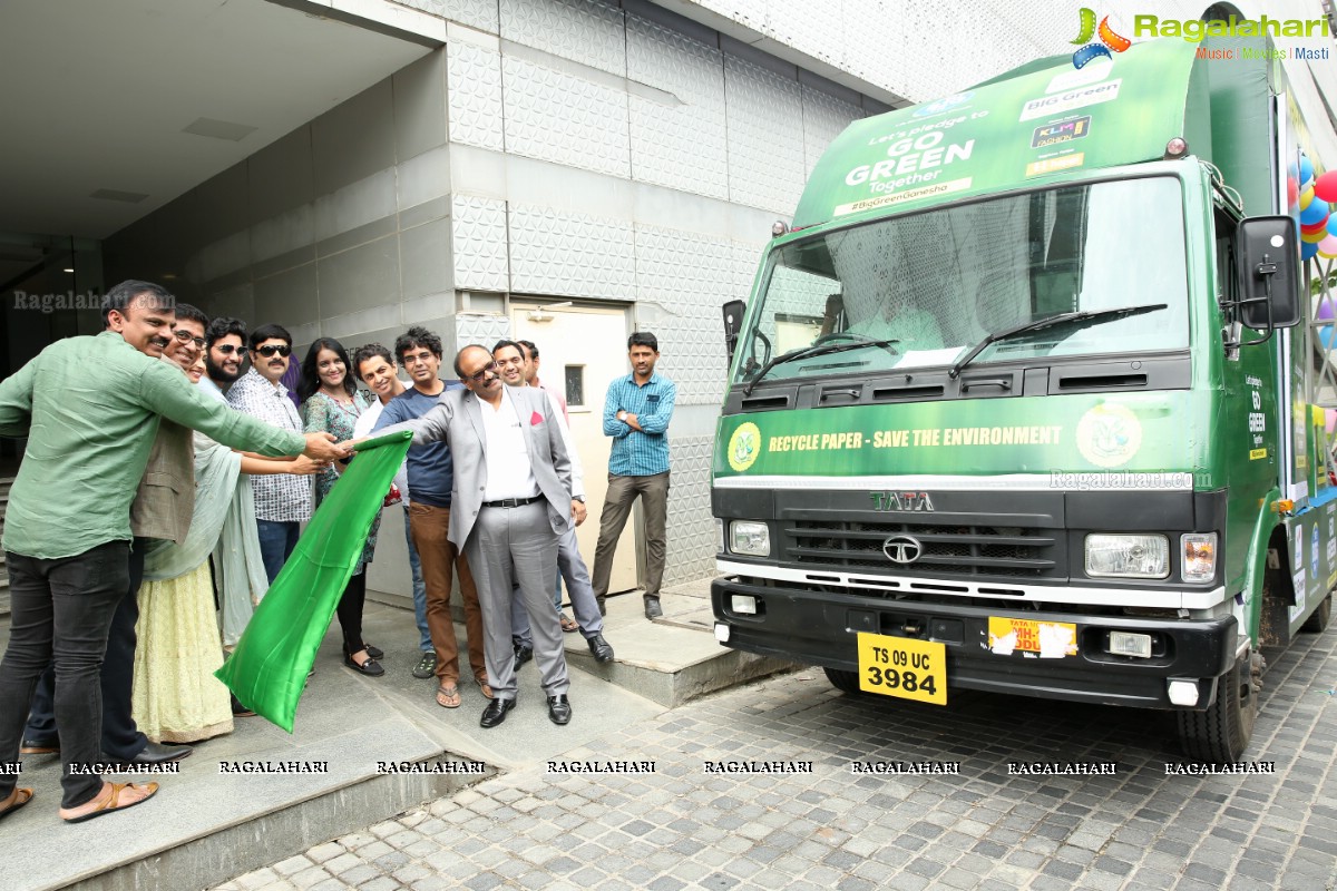 Ramky Big Green Ganesha 2019 Launch & Paper Collection Drive Vehicle Flag Off at 92.7 Big FM