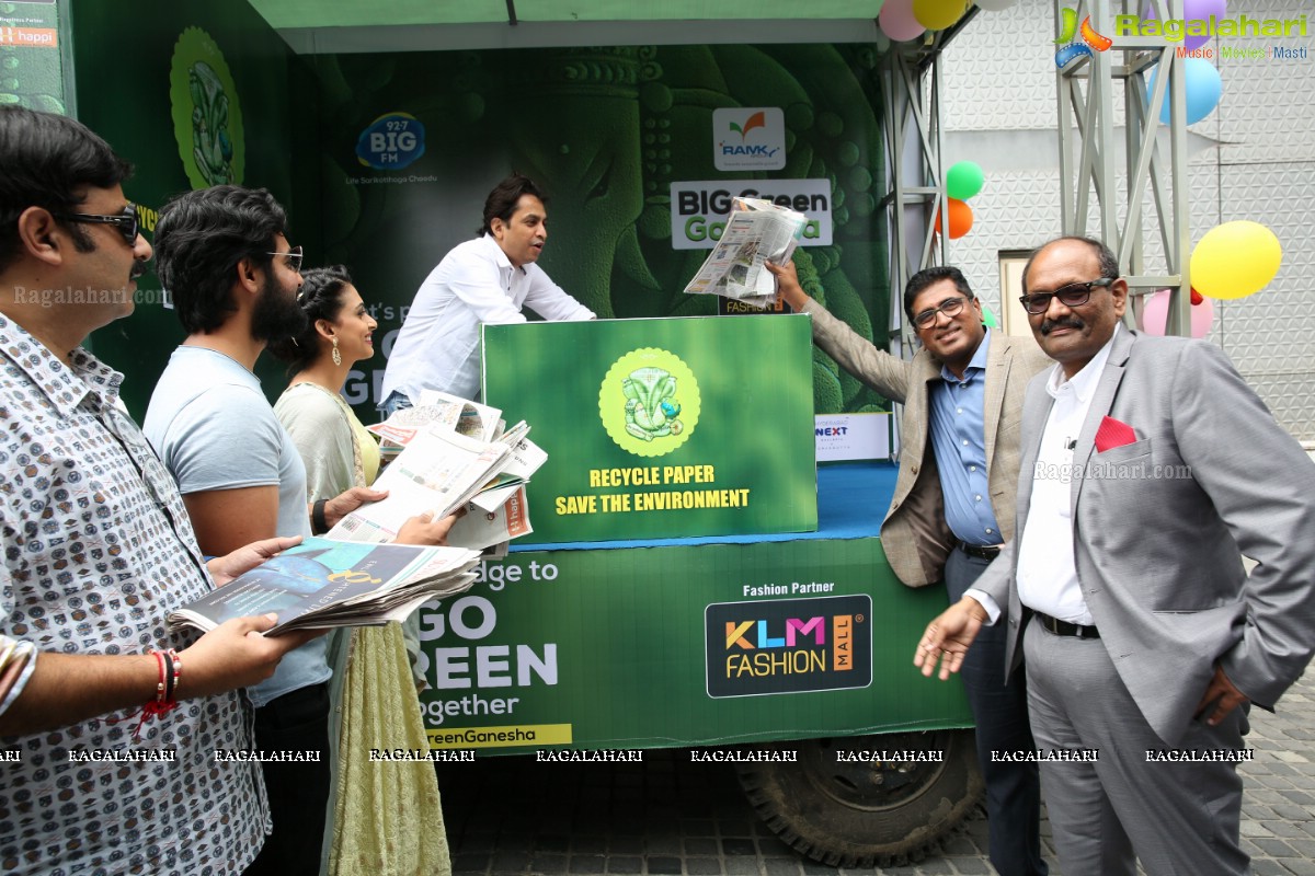 Ramky Big Green Ganesha 2019 Launch & Paper Collection Drive Vehicle Flag Off at 92.7 Big FM