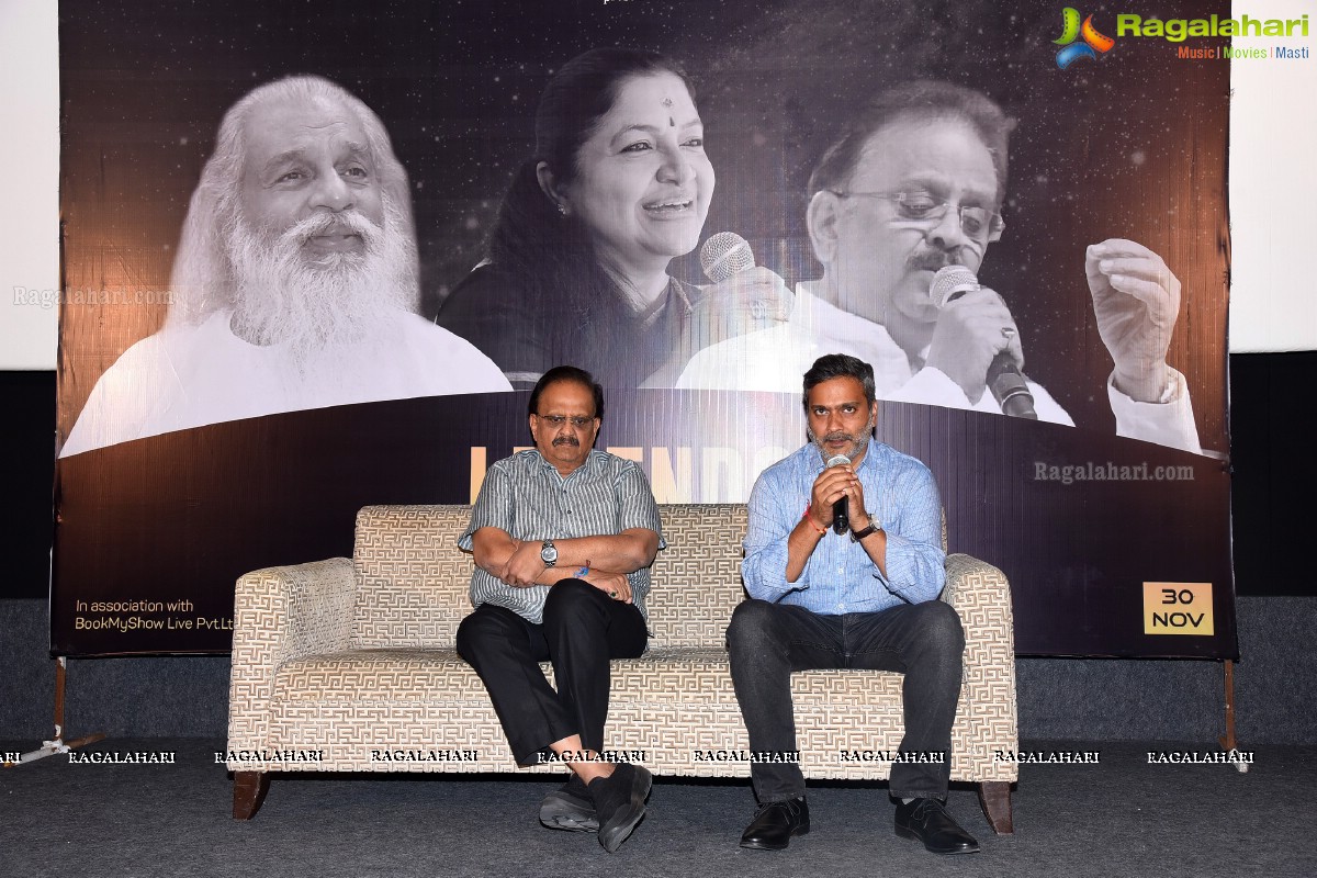 K.J Yesudas, S.P Balasubramanayam, KS Chitra Legends Live Concert Pressmeet
