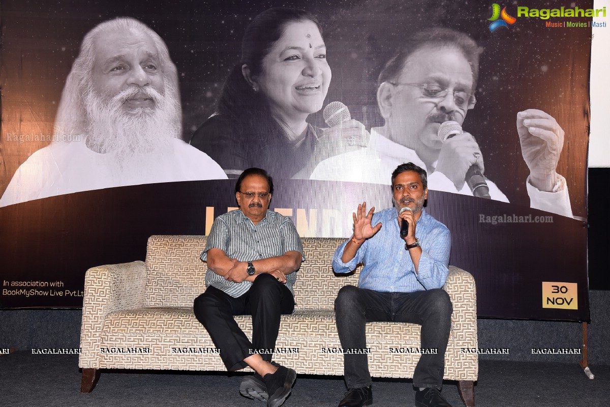 K.J Yesudas, S.P Balasubramanayam, KS Chitra Legends Live Concert Pressmeet