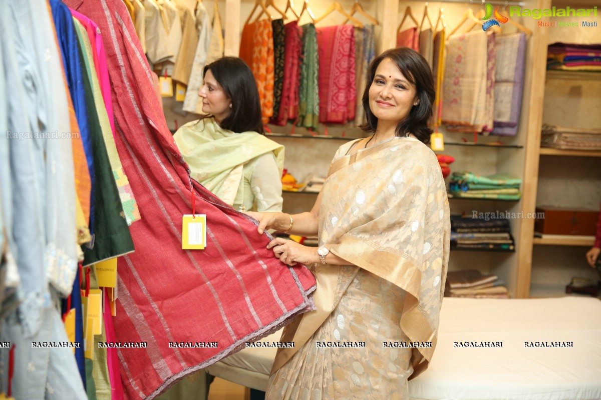 Amala Akkineni Launches Trisvaraa Sarang Boutique at Banjara Hills