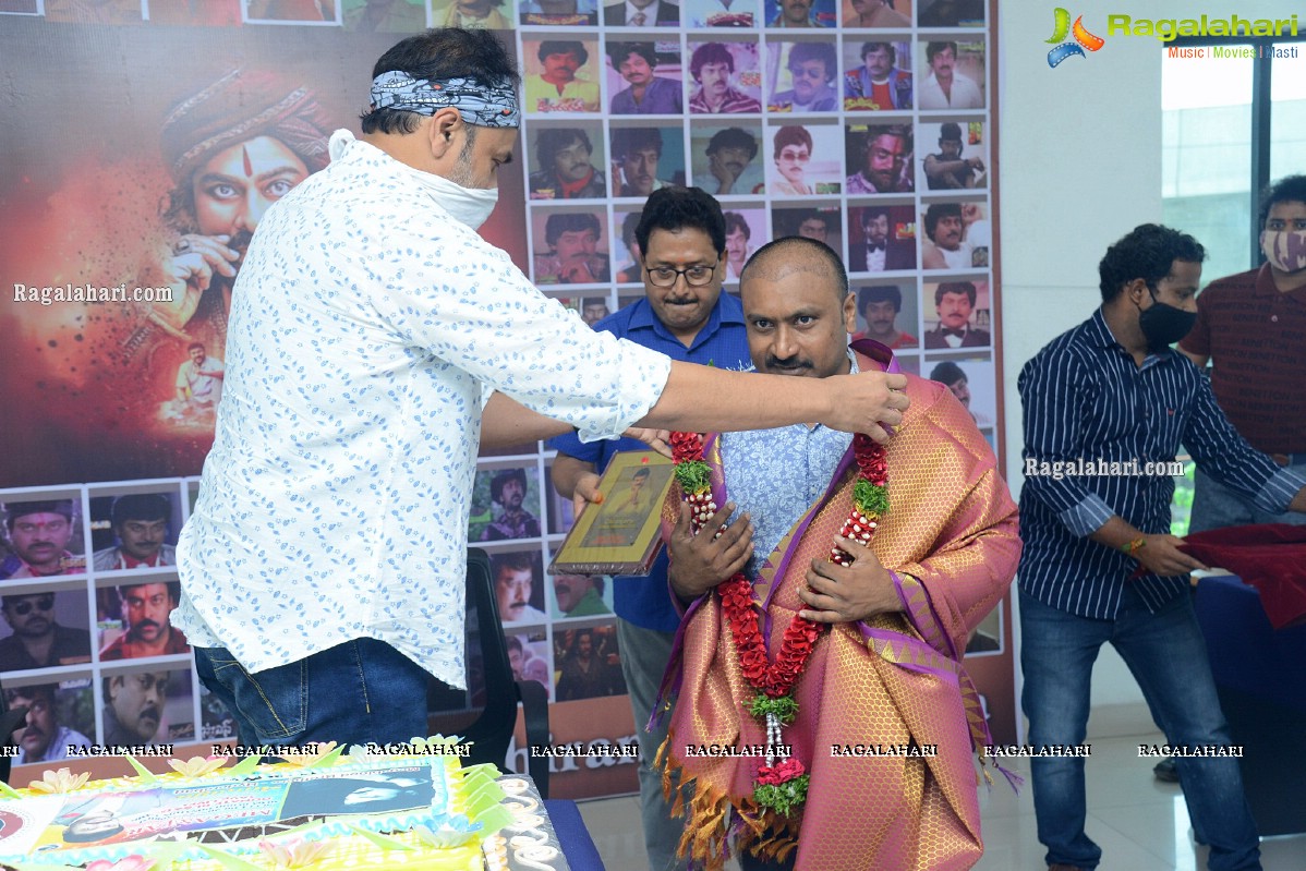 Allu Aravind And Naga Babu At Megastar Chiranjeevi Birthday Celebrations 2020 