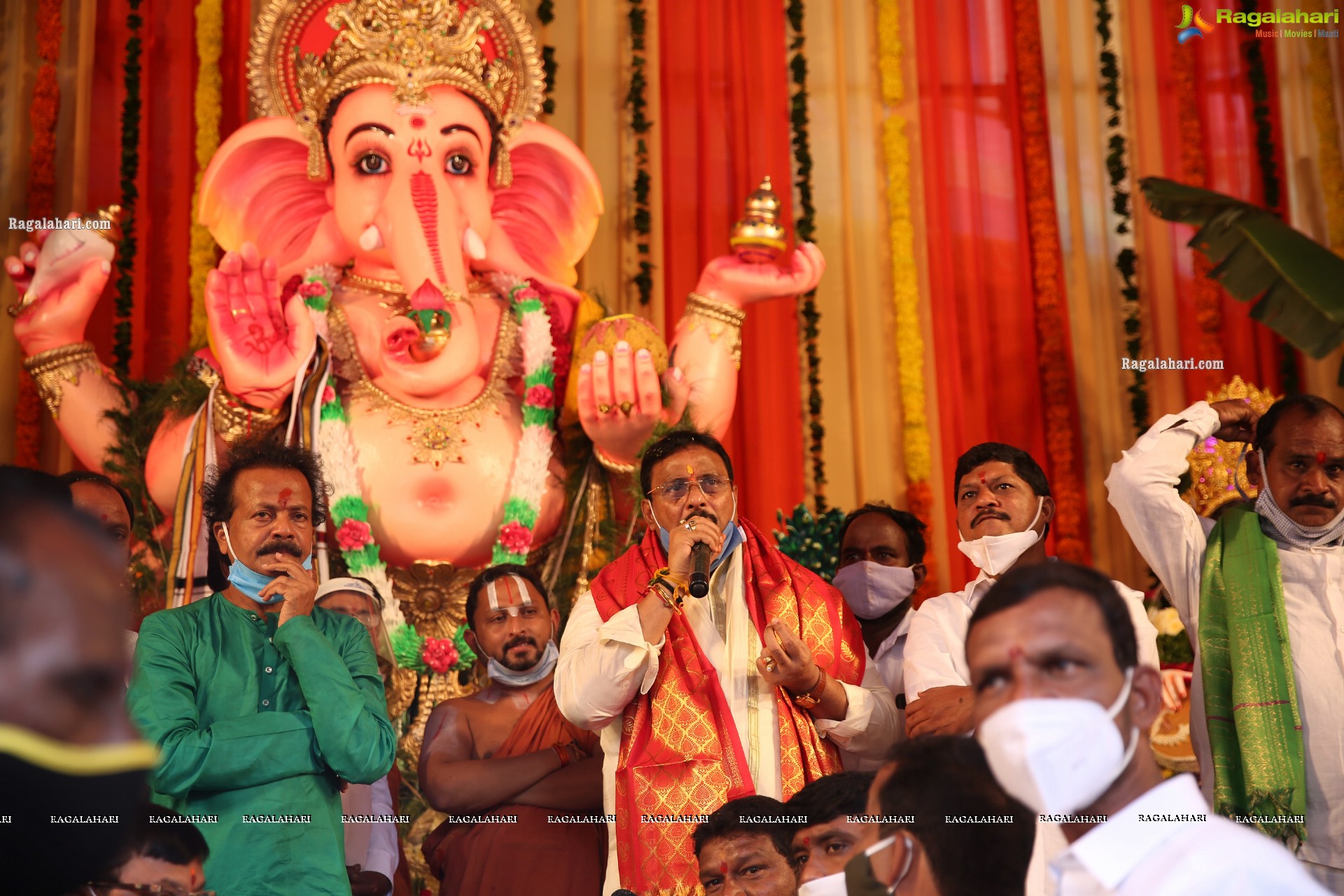 Khairatabad Ganesh 2020 in Dhanvantari Avatar